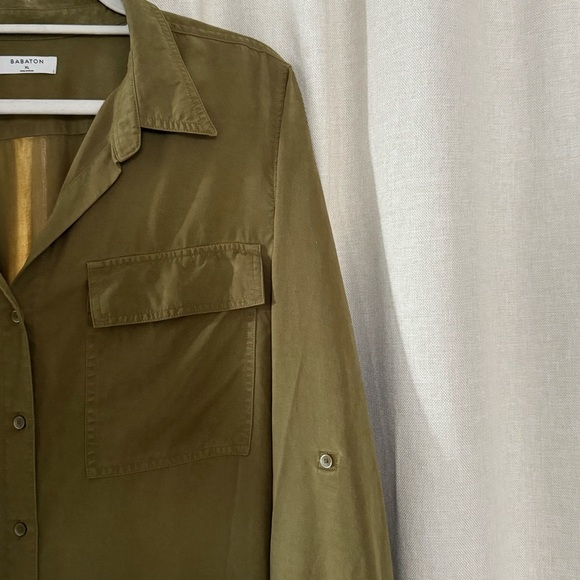 Babaton by Aritzia Fez Utility Shirt – Olive Green – XL - Picture 6 of 9